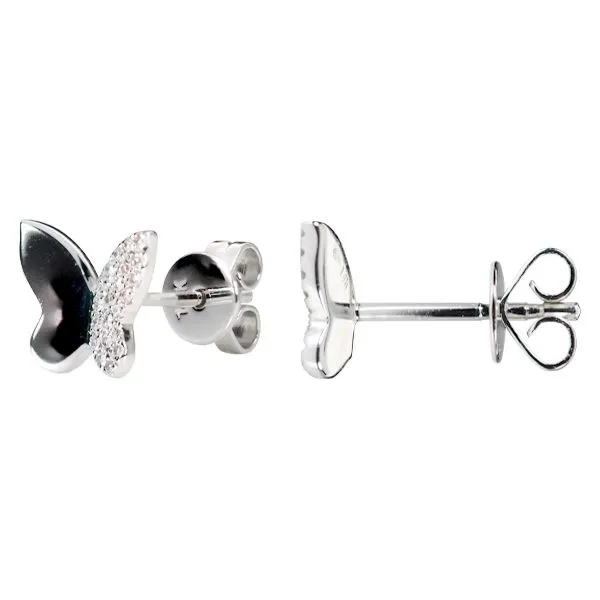 Butterfly Diamond Earrings Image 2 D'Errico Jewelry Scarsdale, NY