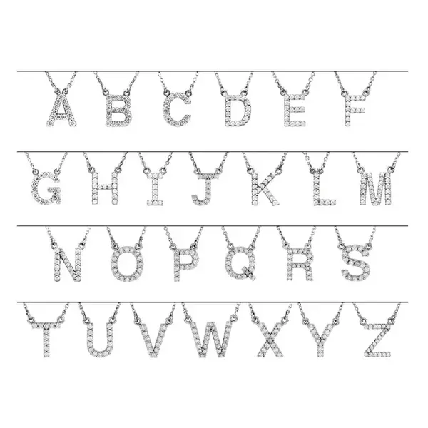 Diamond C Pendant Image 2 D'Errico Jewelry Scarsdale, NY