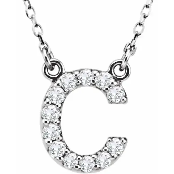 Diamond C Pendant D'Errico Jewelry Scarsdale, NY