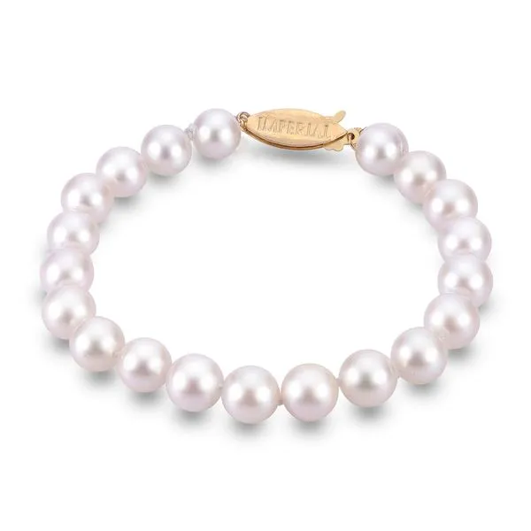 14K White Gold 2 Akoya Pearls D'Errico Jewelry Scarsdale, NY