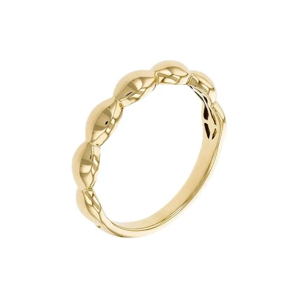 14K Yellow Gold Graduated Diamond Huggie Image 2 D'Errico Jewelry Scarsdale, NY