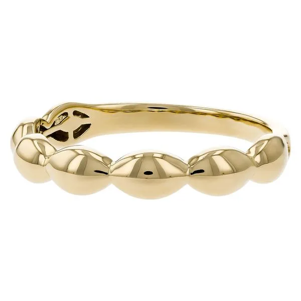 14K Yellow Gold Graduated Diamond Huggie Image 3 D'Errico Jewelry Scarsdale, NY