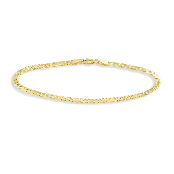 14K Yellow Gold Cuban Link Bracelet 8
