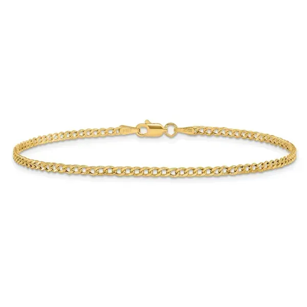 14K Yellow Gold Cuban Link Bracelet 8