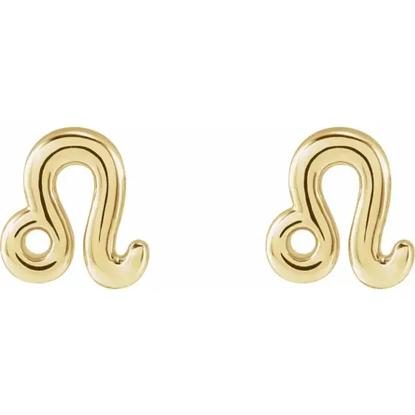 Leo Zodiac Earrings Image 2 D'Errico Jewelry Scarsdale, NY
