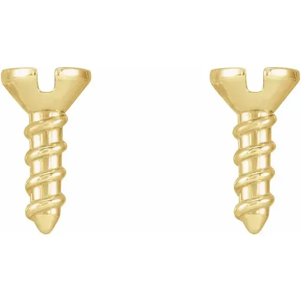 Screw Earrings Image 2 D'Errico Jewelry Scarsdale, NY