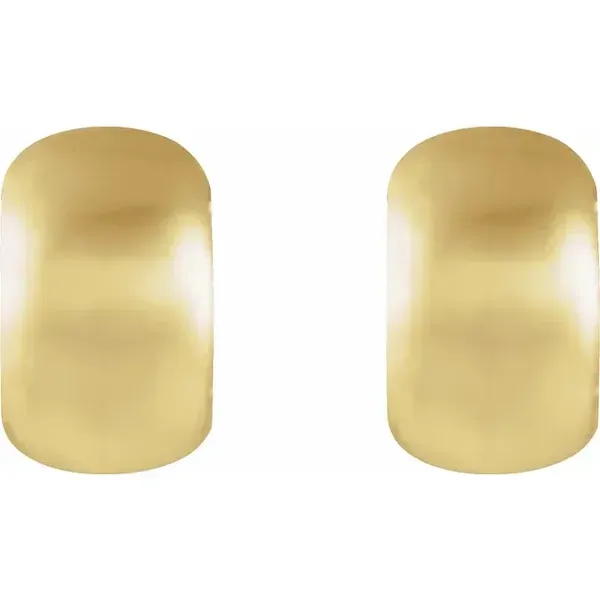 Hinged Satin Huggie Earrings Image 2 D'Errico Jewelry Scarsdale, NY