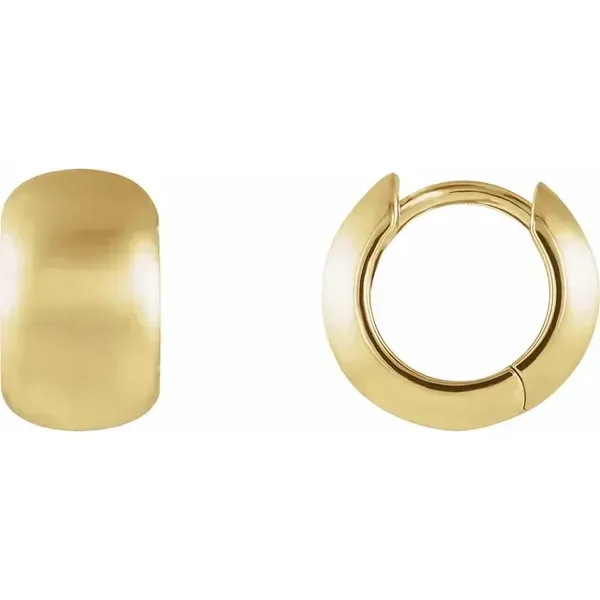 Hinged Satin Huggie Earrings D'Errico Jewelry Scarsdale, NY