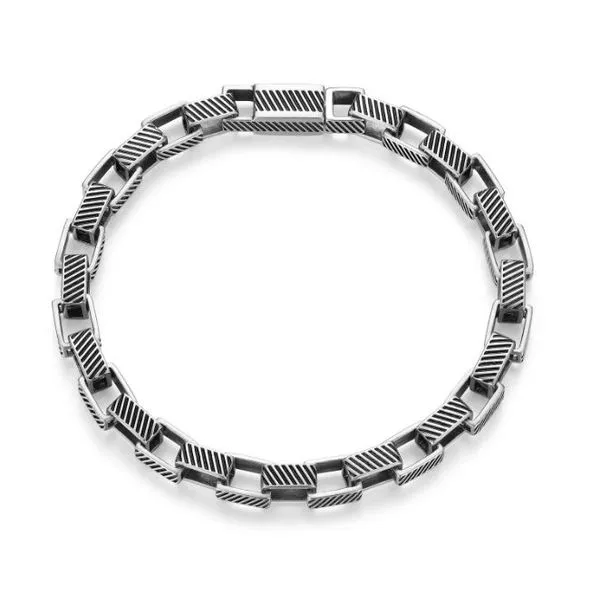Ridge Infinity Box Chain Bracelet D'Errico Jewelry Scarsdale, NY