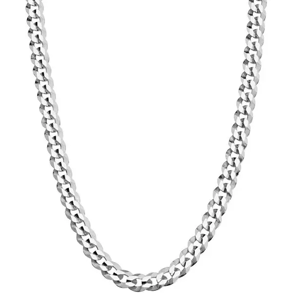 Sterling Silver Cuban Link Necklace 16