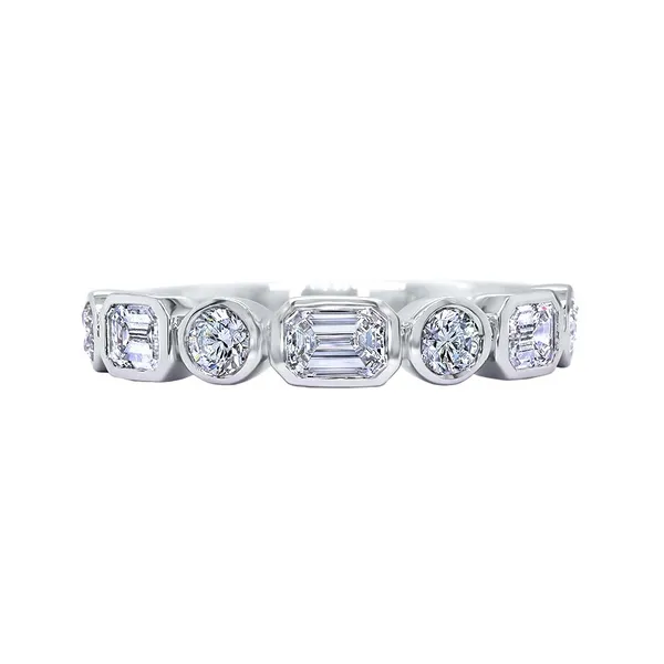 Diamond Bezel Band DeScenza Diamonds Boston, MA
