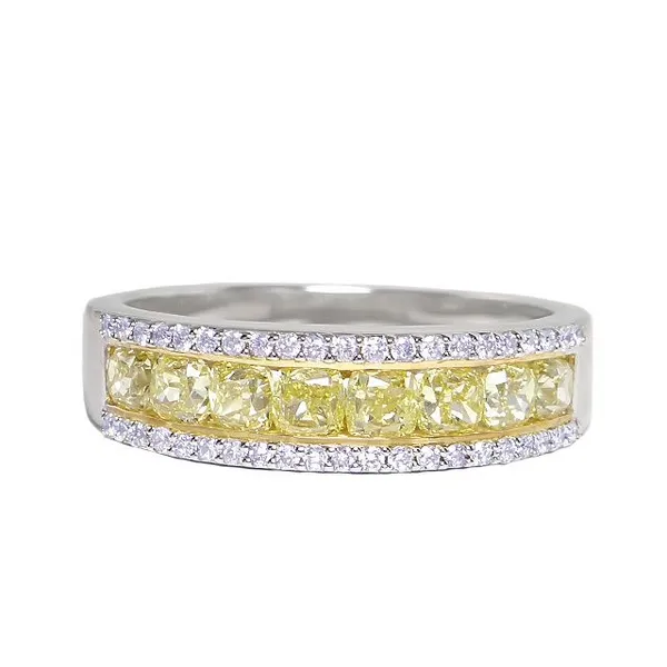 Yellow Diamond Band DeScenza Diamonds Boston, MA