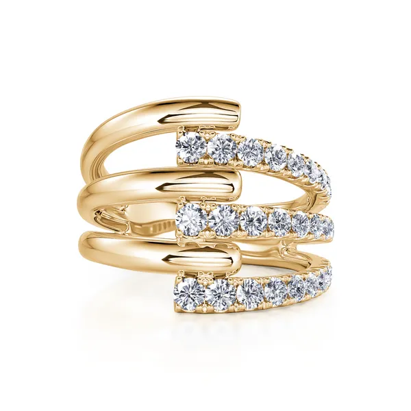 DeScenza Collection Diamond Contemporary Ring DeScenza Diamonds Boston, MA
