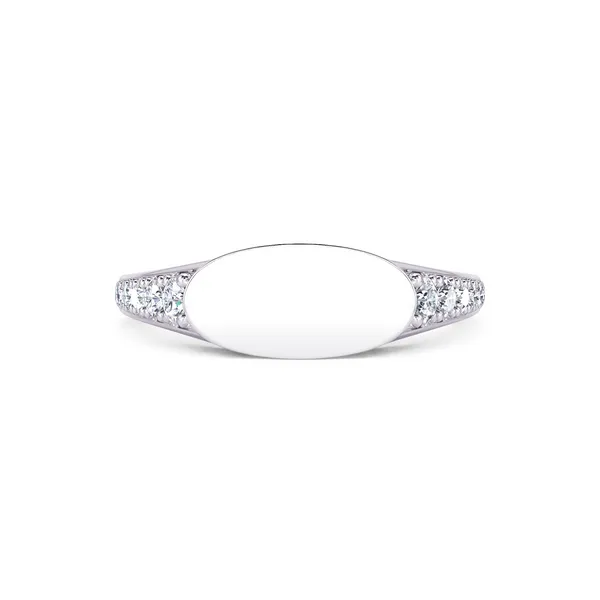 DeScenza Collection Diamond Signet Ring similar item image
