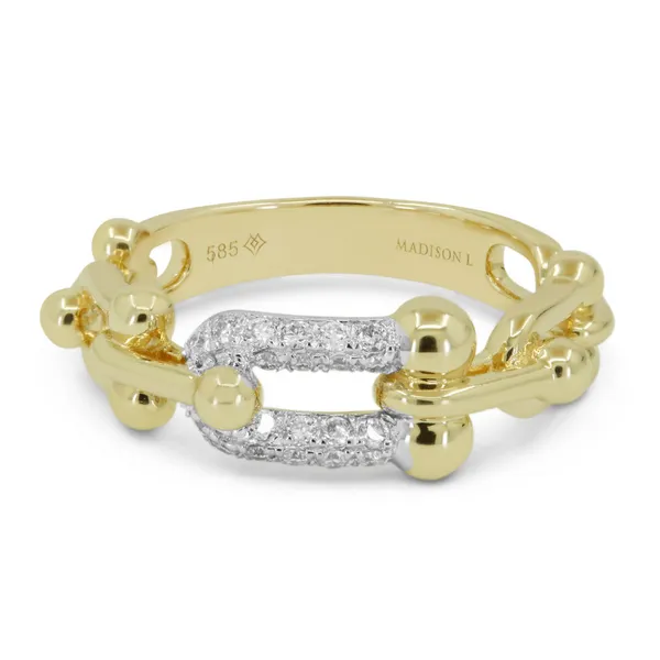 DeScenza Collection Diamond Stirup Style Ring DeScenza Diamonds Boston, MA