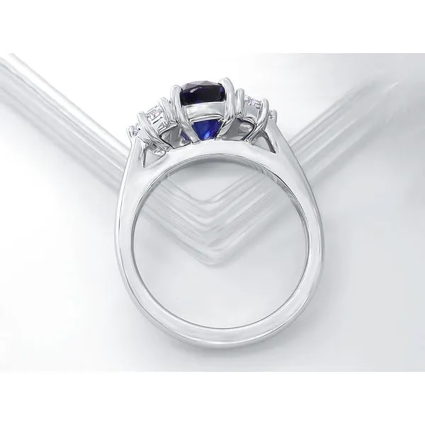 DeScenza Collection Sapphire and Diamond Ring Image 4 DeScenza Diamonds Boston, MA