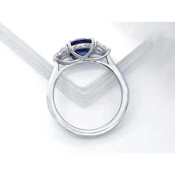 DeScenza Collection Sapphire and Diamond Ring Image 4 DeScenza Diamonds Boston, MA