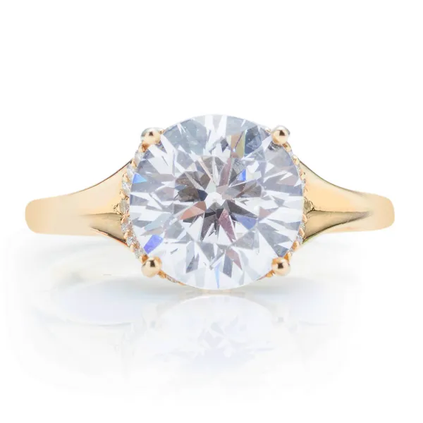 DeScenza Collection Diamond Engagement Ring Image 2 DeScenza Diamonds Boston, MA