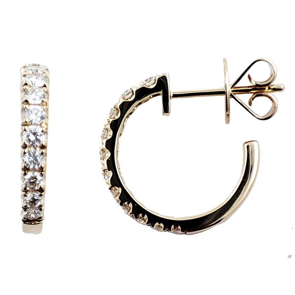 DeScenza Collection Diamond Hoop Earrings DeScenza Diamonds Boston, MA