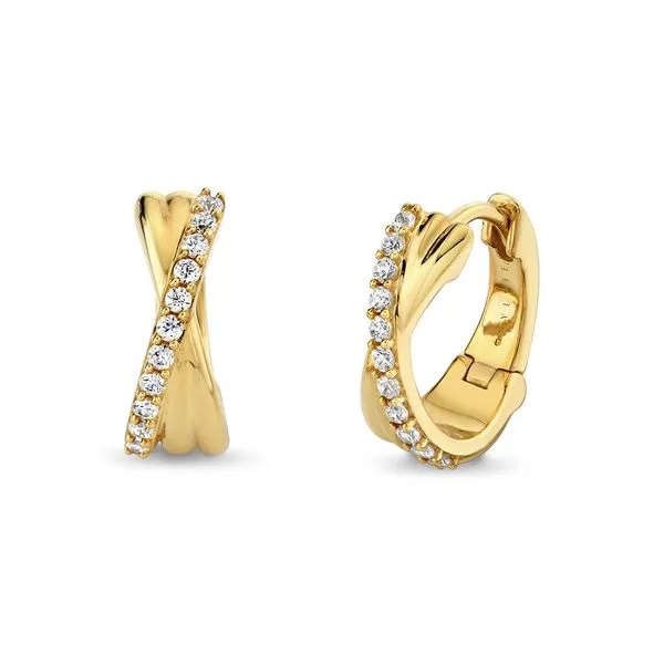 Sylvie Diamond Hoop Earrings DeScenza Diamonds Boston, MA