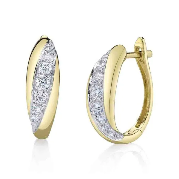 Shy Diamond Hoop Earrings