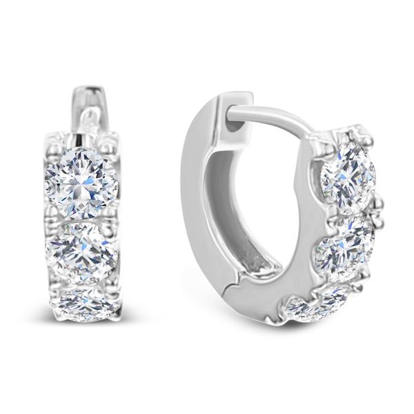 DeScenza Collection Diamond Hoop Earrings DeScenza Diamonds Boston, MA