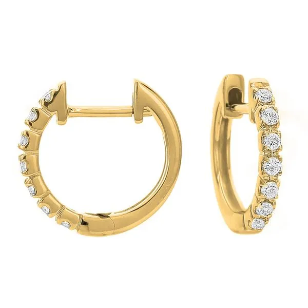 DeScenza Collection Diamond Hoop Earrings DeScenza Diamonds Boston, MA
