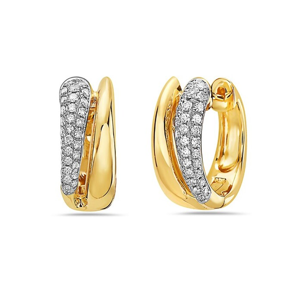 DeScenza Collection Diamond Hoop Earrings DeScenza Diamonds Boston, MA