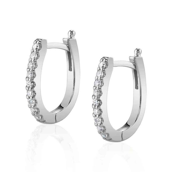 Sylvie Diamond Hoop Earrings DeScenza Diamonds Boston, MA