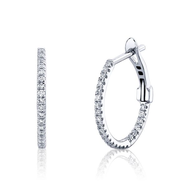 Sylvie Diamond Hoop Earrings DeScenza Diamonds Boston, MA