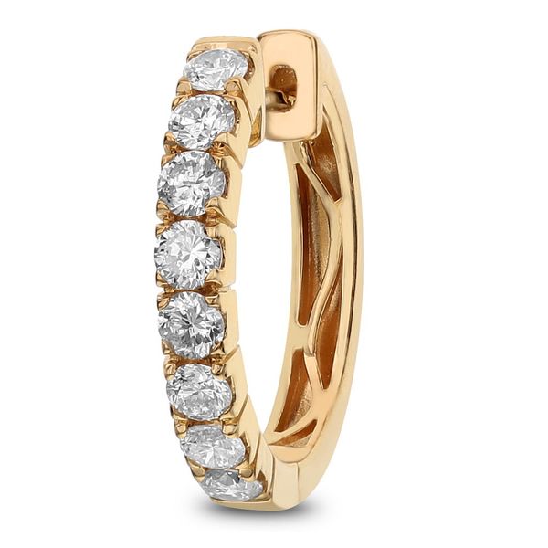 DeScenza Collection Diamond Hoop Earring DeScenza Diamonds Boston, MA