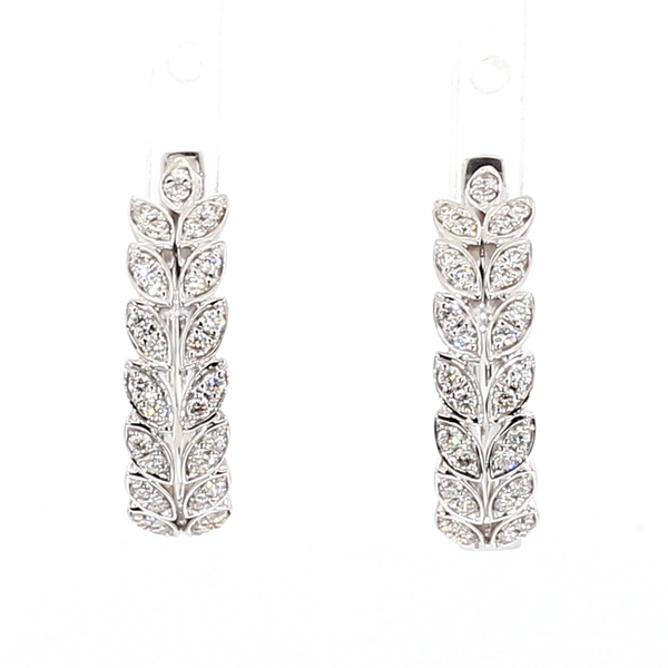 DeScenza Collection Diamond Hoop Earrings DeScenza Diamonds Boston, MA