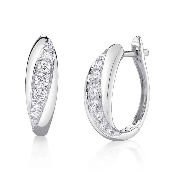 Shy Creation Diamond Hoop Earrings similar item image