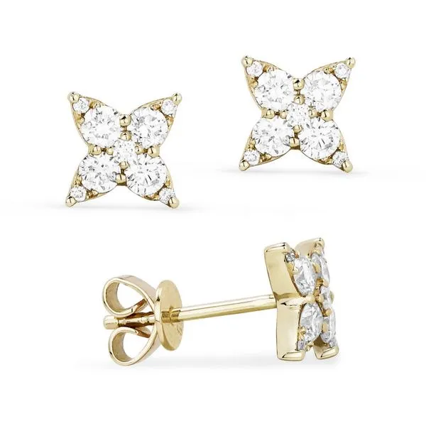 DeScenza Collection Diamond Star Earrings DeScenza Diamonds Boston, MA