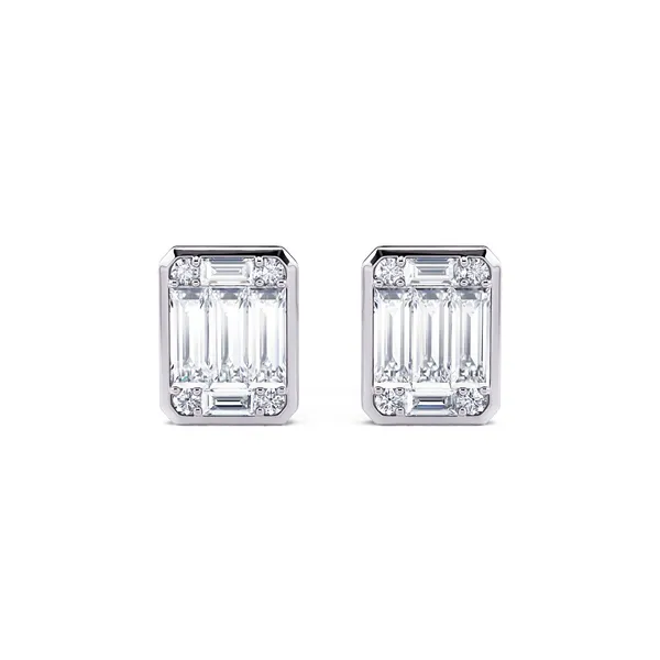 DeScenza Collection Diamond Hoop Earrings DeScenza Diamonds Boston, MA