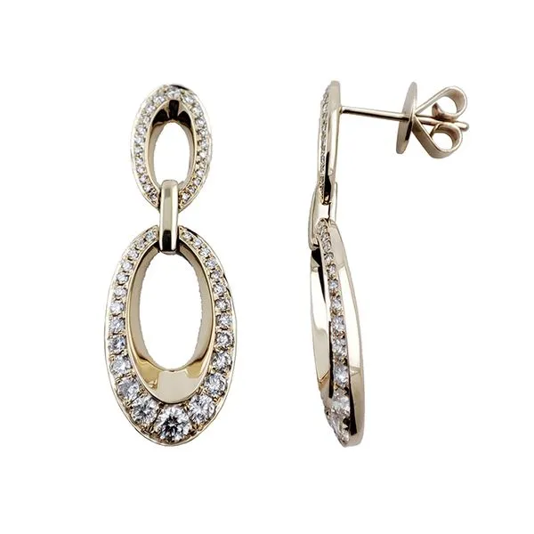 DeScenza Collection Diamond Hoop Earrings DeScenza Diamonds Boston, MA