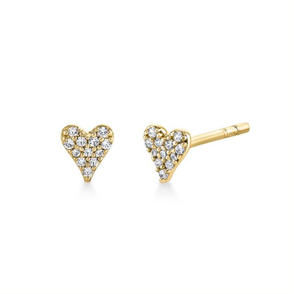 Sylvie Diamond  Heart Earrings DeScenza Diamonds Boston, MA