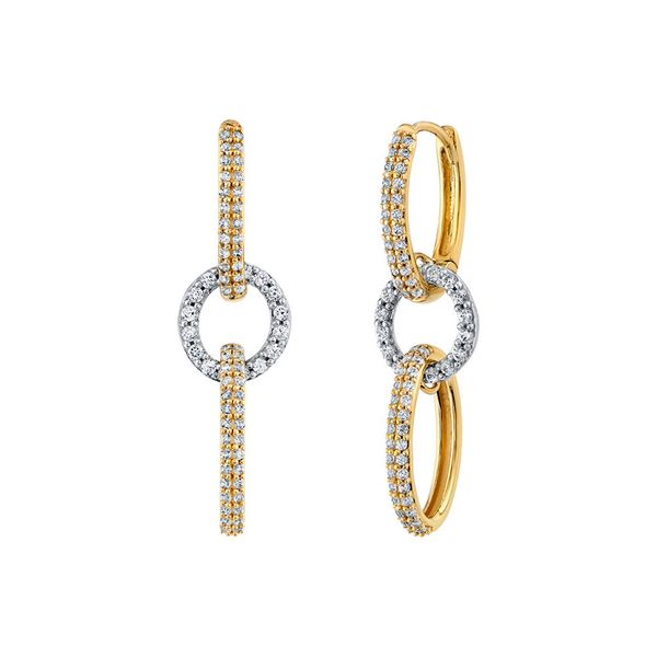 Sylvie Diamond Dangle Earrings DeScenza Diamonds Boston, MA
