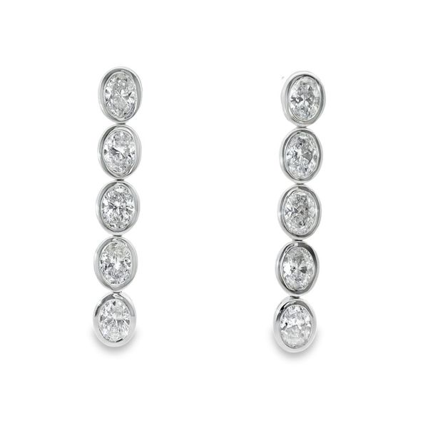 Sofer Diamond Dangle Earrings DeScenza Diamonds Boston, MA