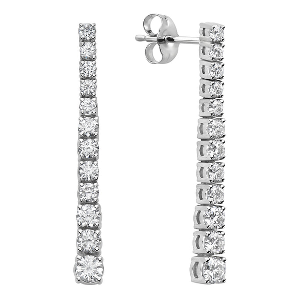 DeScenza Collection Diamond Dangle Earrings DeScenza Diamonds Boston, MA