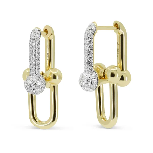 DeScenza Collection Diamond Hoop Earrings DeScenza Diamonds Boston, MA