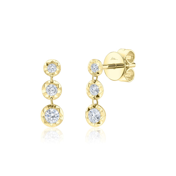 Shy Creation Diamond Dangle Earrings DeScenza Diamonds Boston, MA