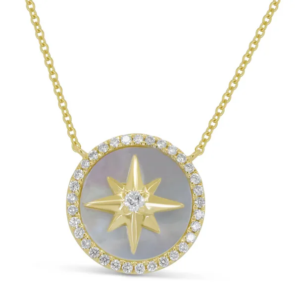 DeScenza Collection Diamond Halo Necklace DeScenza Diamonds Boston, MA