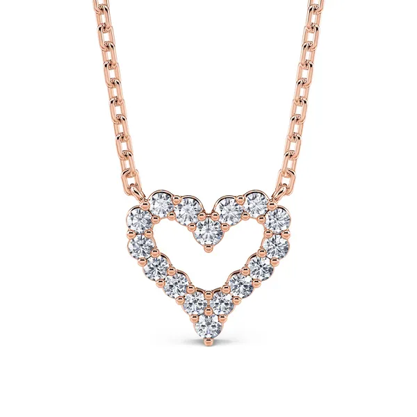 DeScenza Collection Diamond Heart Necklace DeScenza Diamonds Boston, MA