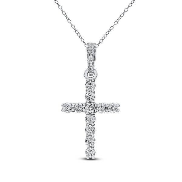 DeScenza Collection Diamond Cross Necklace DeScenza Diamonds Boston, MA