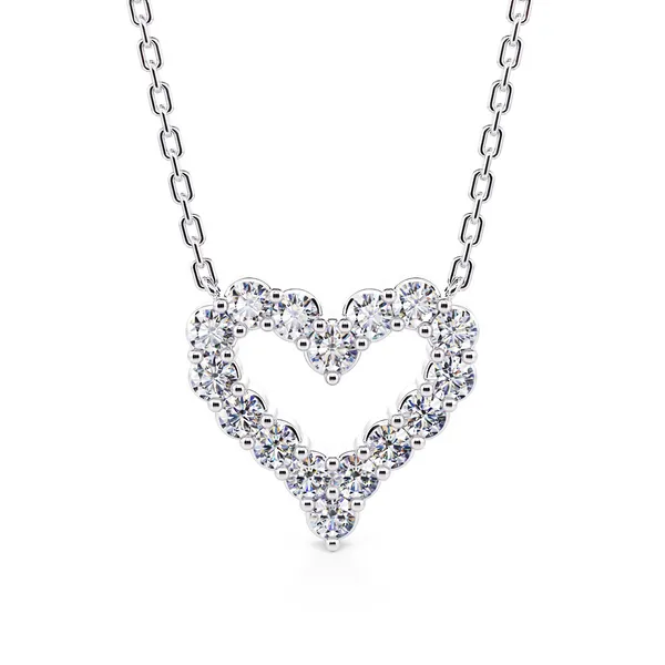 DeScenza Collection Diamond Heart Necklace DeScenza Diamonds Boston, MA