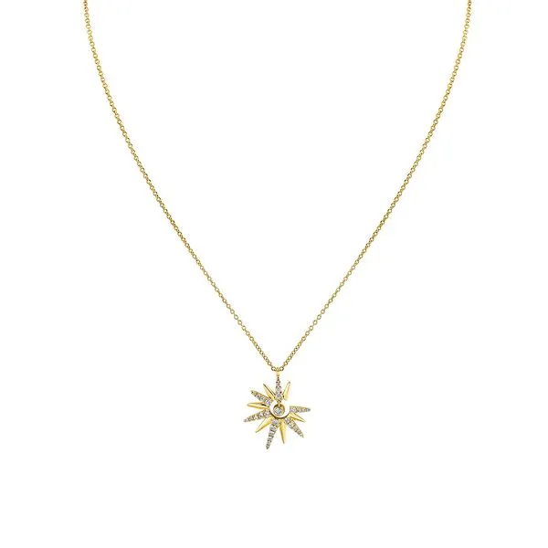 Sylvie Diamond Starburst Necklace DeScenza Diamonds Boston, MA