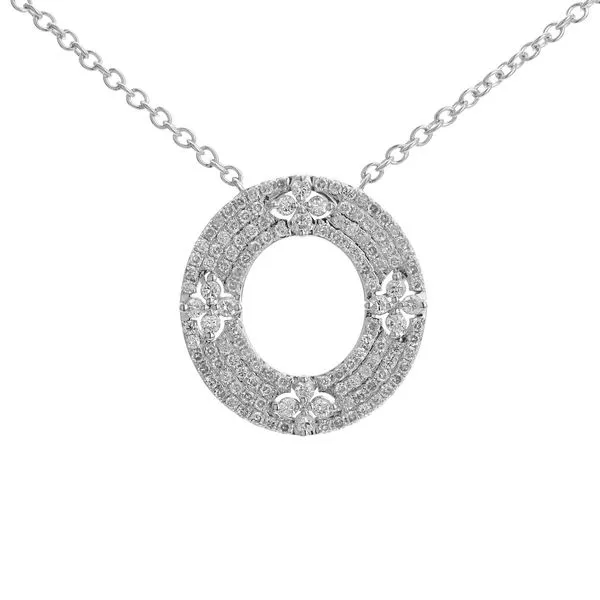 DeScenza Collection Diamond Circle Necklace DeScenza Diamonds Boston, MA