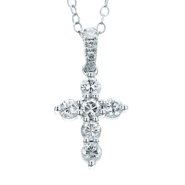 DeScenza Collection Diamond Cross Necklace DeScenza Diamonds Boston, MA