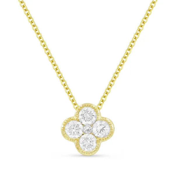 DeScenza Collection Diamond Clover Necklace DeScenza Diamonds Boston, MA